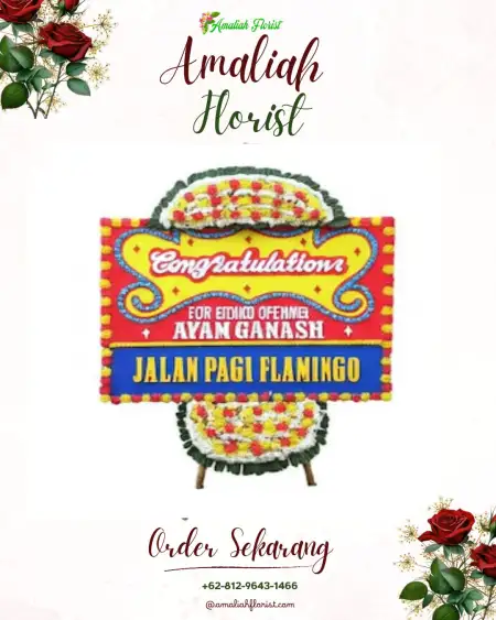 Sewa Papan Bunga Mongkonai Barat